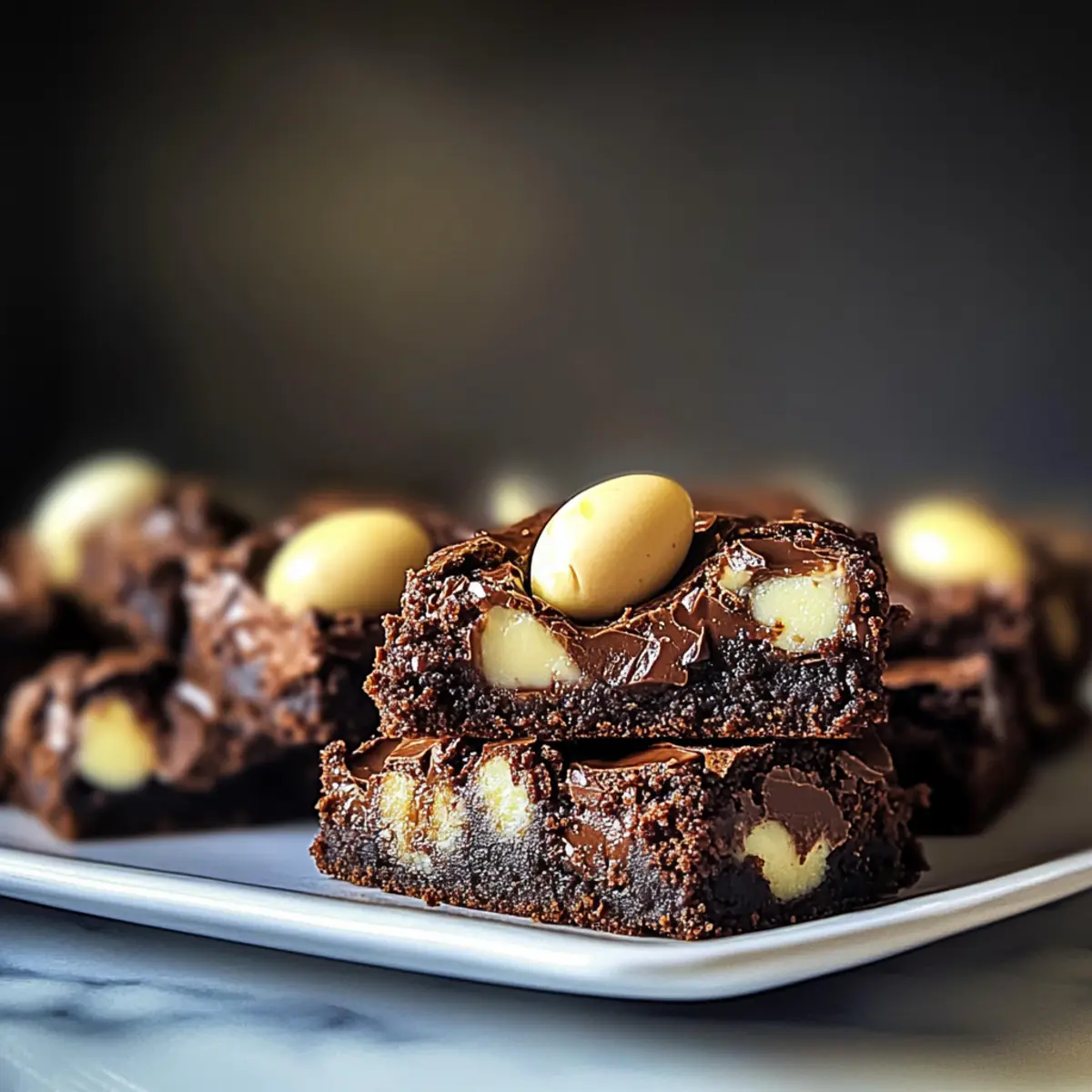 Irresistibly Fudgy Cadbury Creme Egg Brownies to Savor