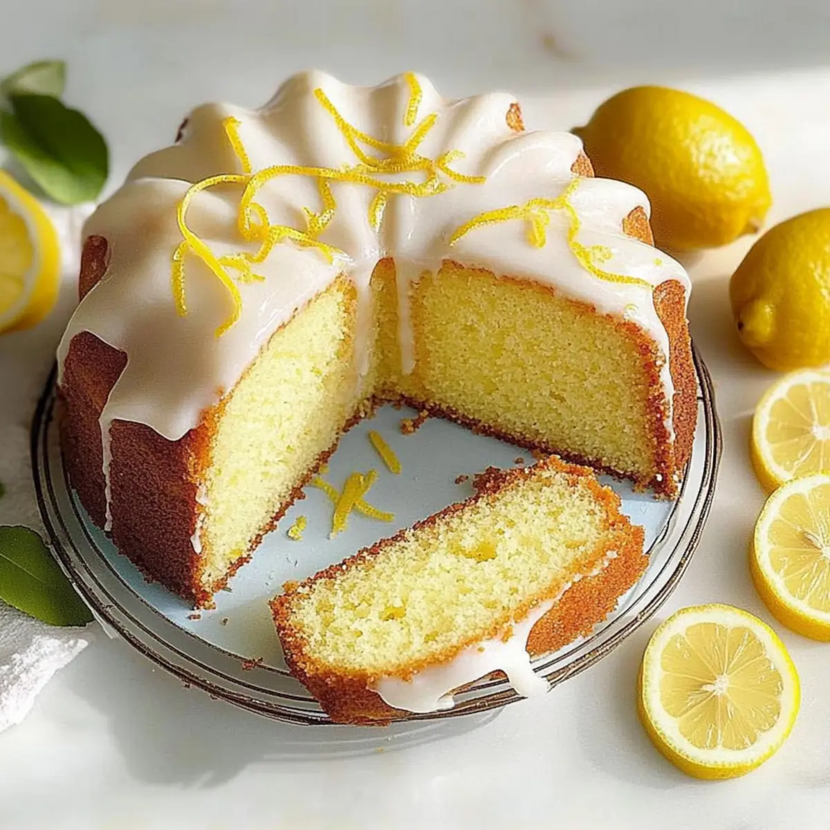 Moist and Zesty Lemon Bundt Cake to Brighten Your Day