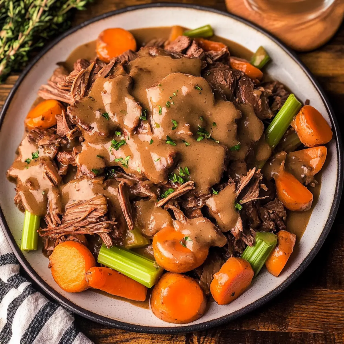 Savory Slow Cooker Pot Roast That Melts in Your Mouth