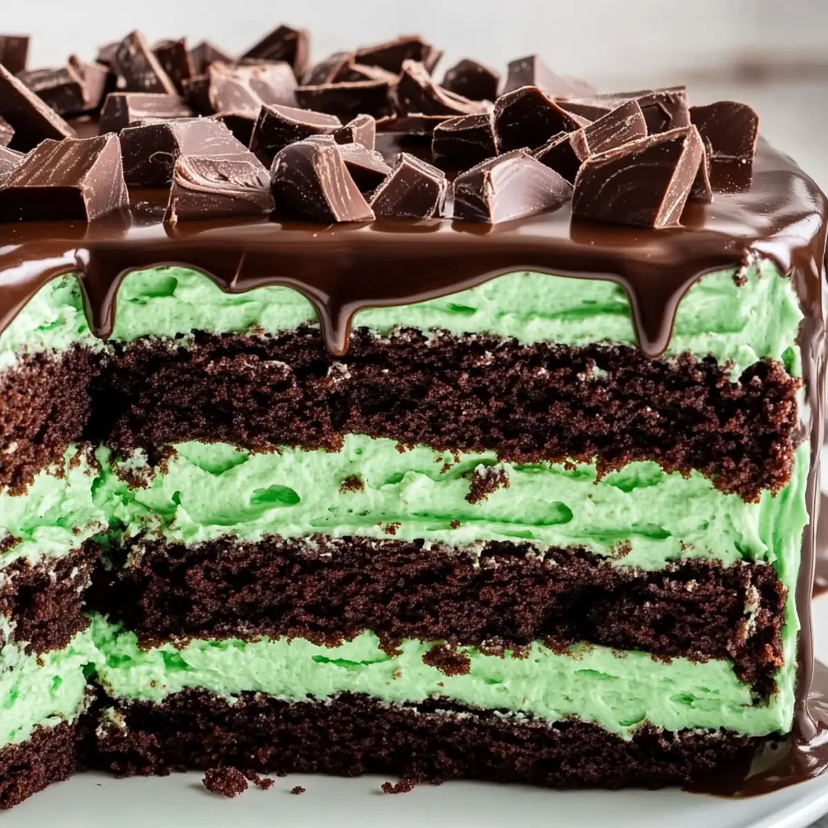 Irresistible Andes Chocolate Cake for Mint Lovers