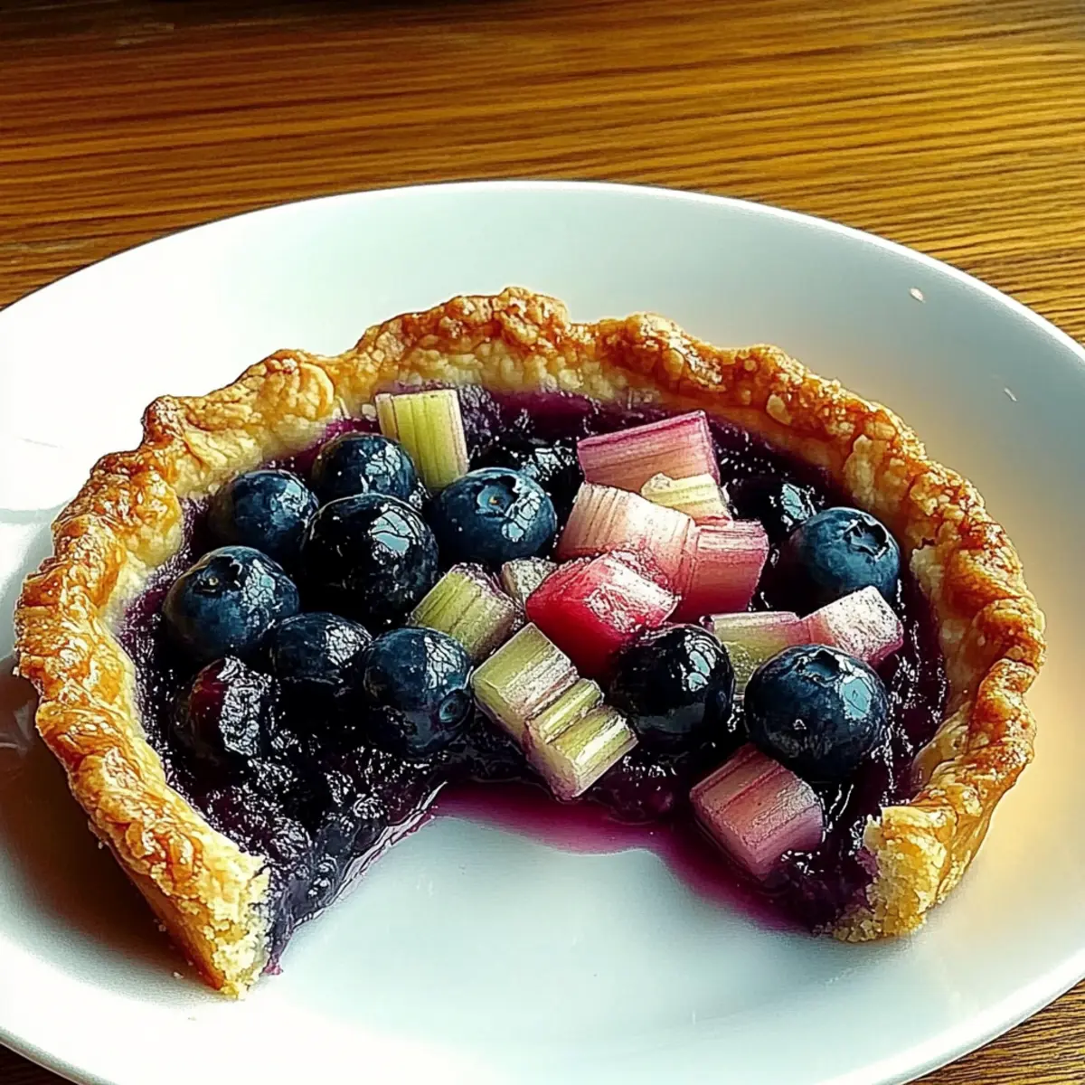 Delicious Blueberry Rhubarb Country Tart for Summer Bliss