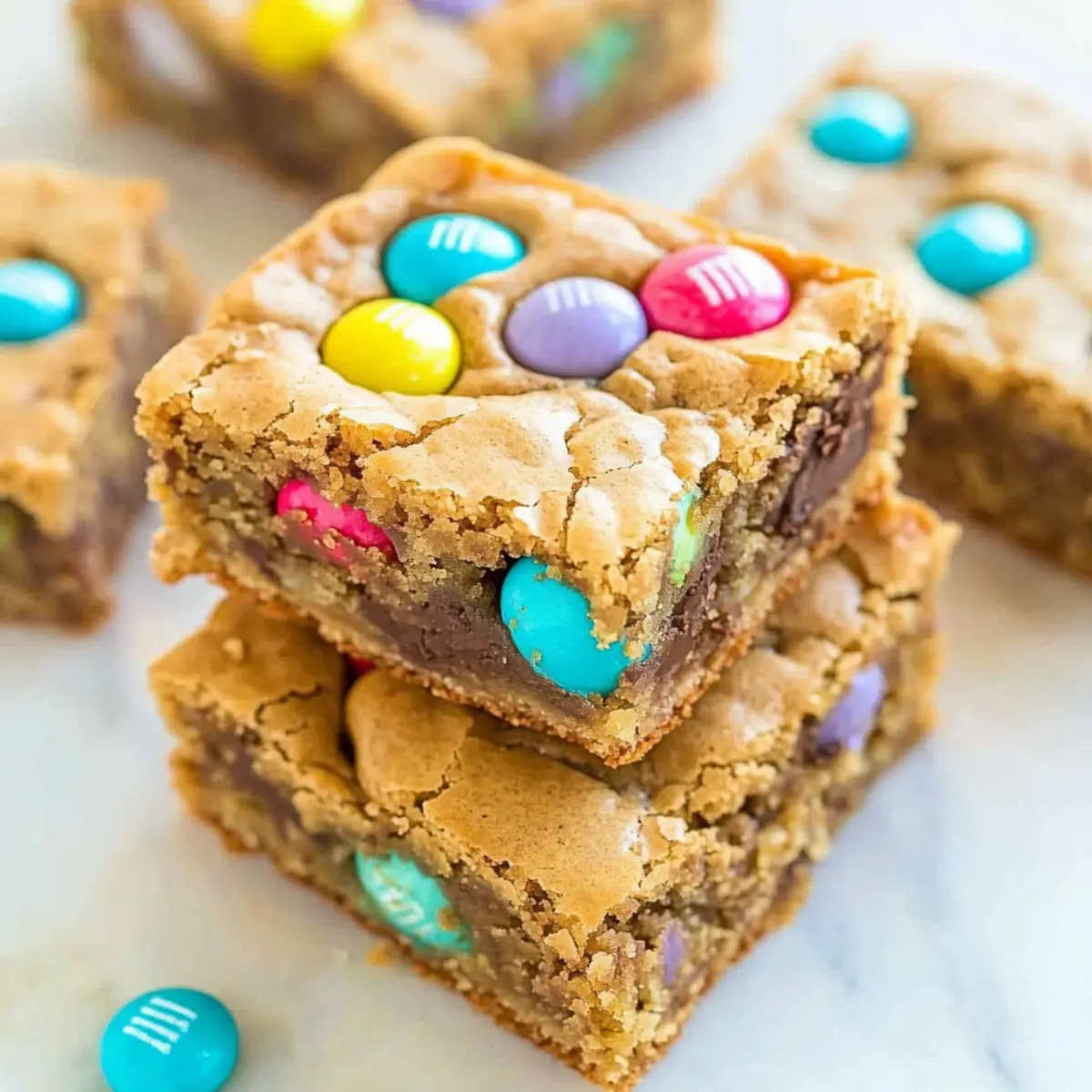 Easter Egg Blondies: Soft, Chewy Delight Loaded with M&M’s
