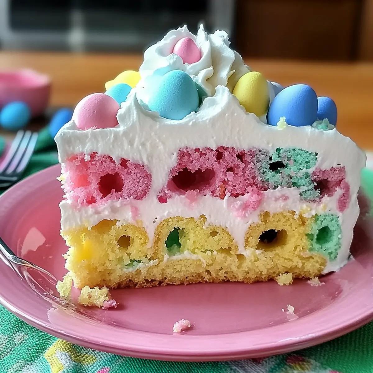 Easter Poke Cake - A Colorful, Guilt-Free Delight for Spring