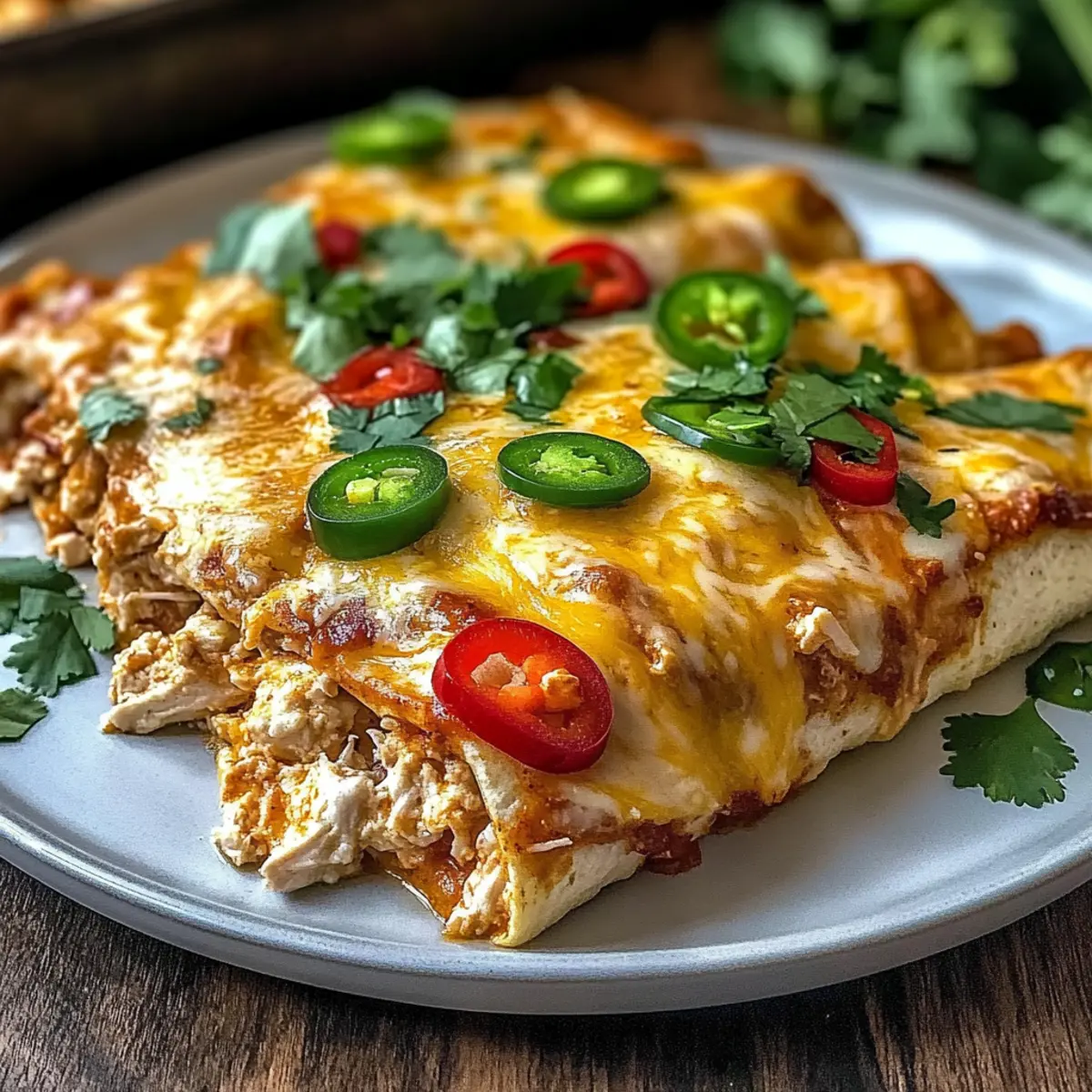Cottage Cheese Chicken Enchiladas for a Healthy Twist