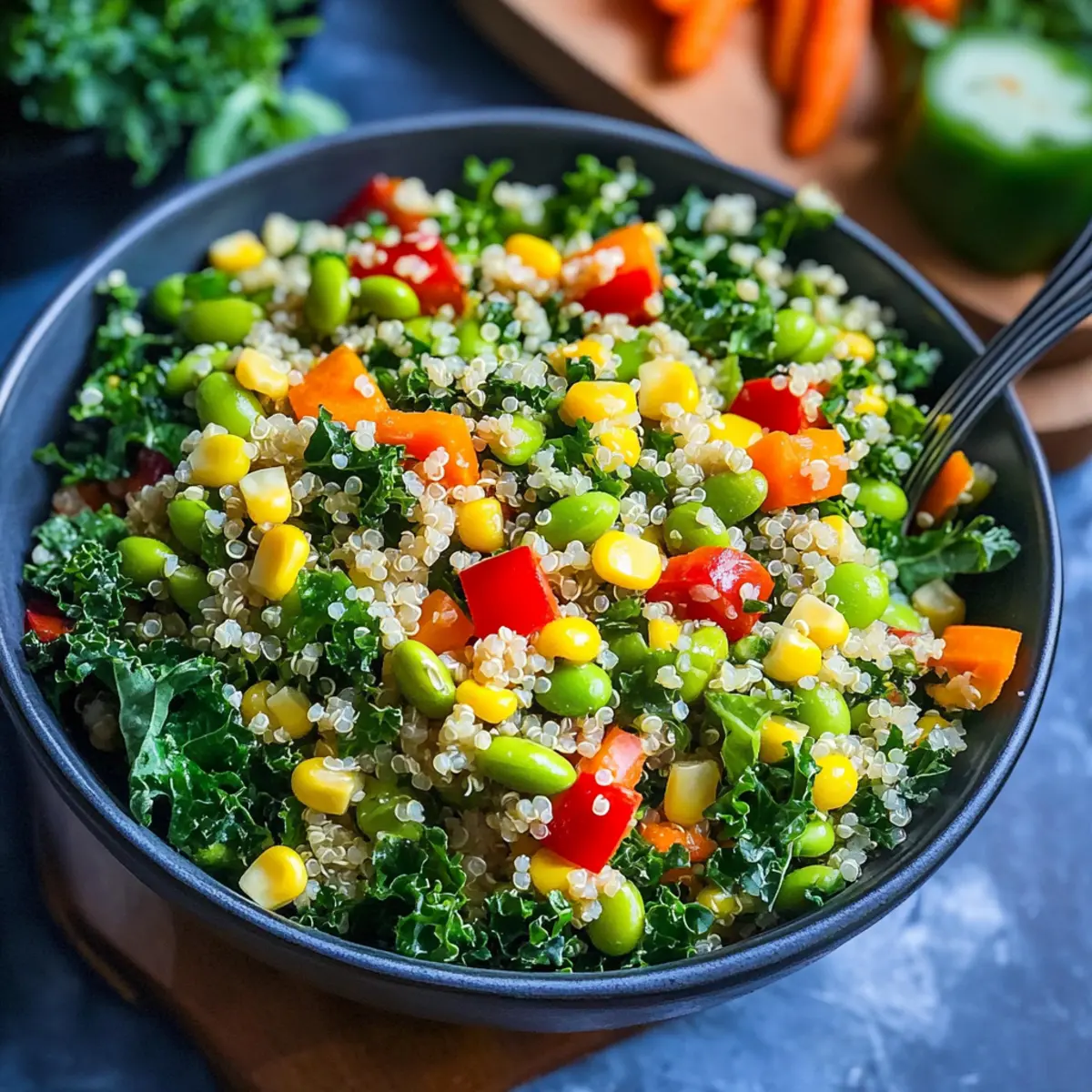 Vibrant Edamame, Corn and Quinoa Salad for a Healthy Bite