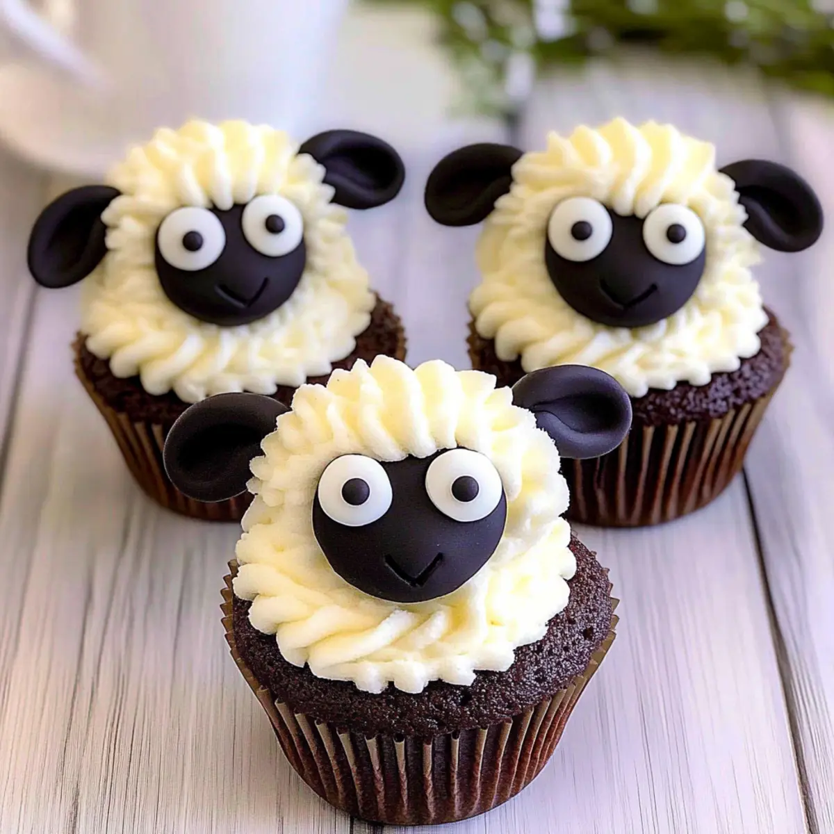 Funky Sheep Easter Cupcakes That Kids Will Adore