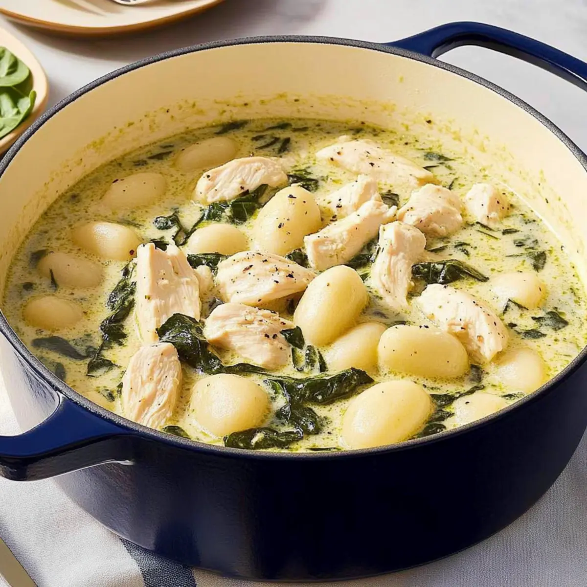 Creamy Chicken Gnocchi Pesto Soup for Cozy Nights