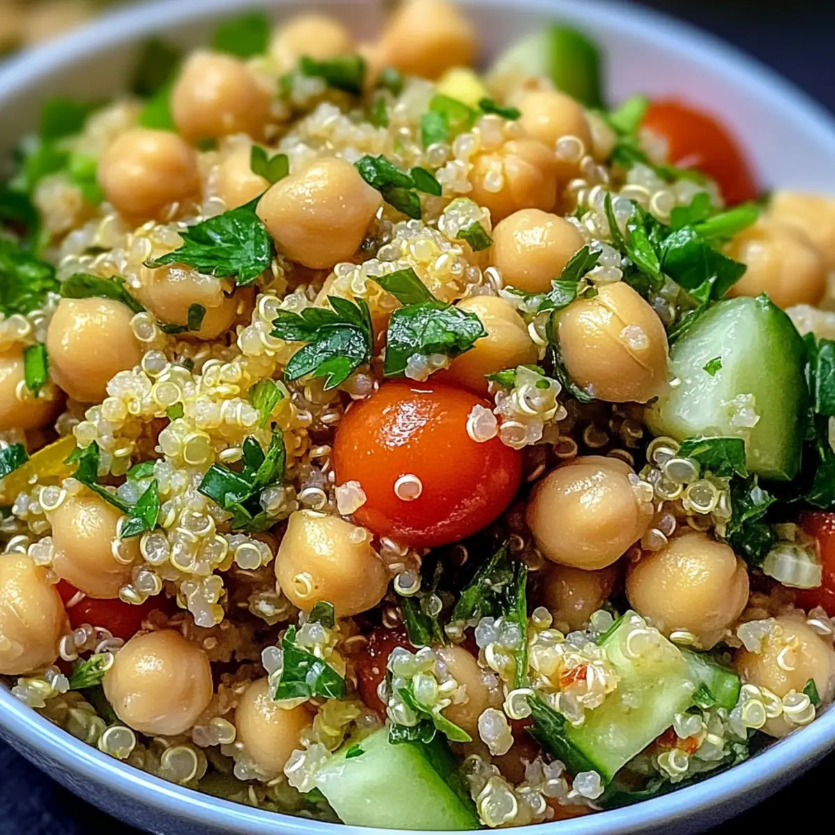 Lemon Herb Quinoa with Chickpeas: A Refreshing Vegan Delight