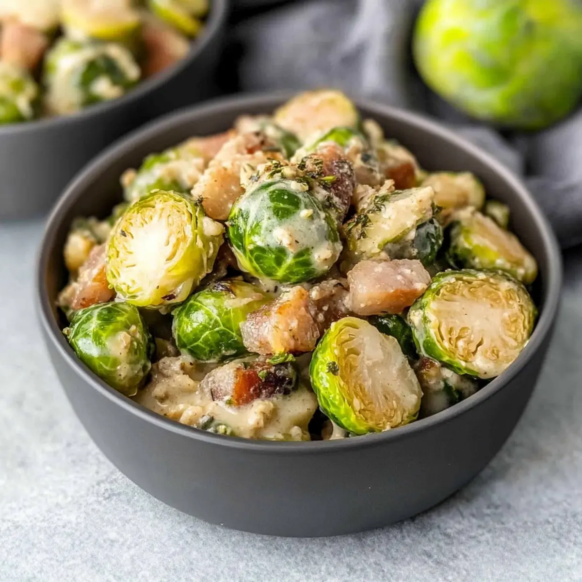 Brussels Sprouts with Pancetta: Creamy Holiday Comfort Dish