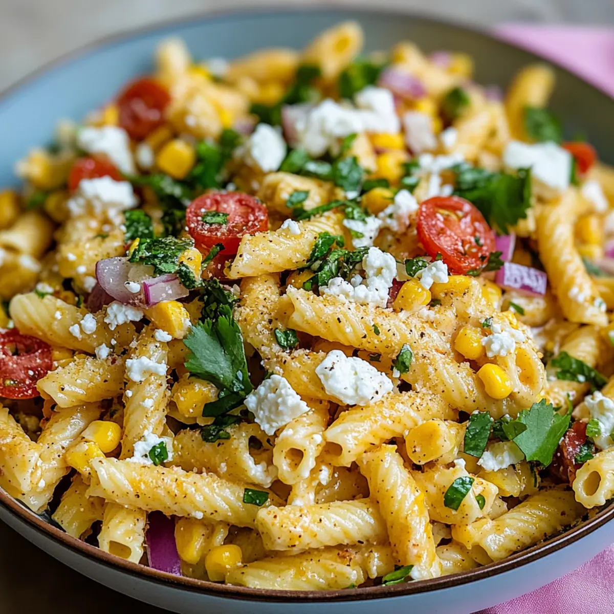 Delicious Elote Pasta Salad Recipe for Summer Gatherings