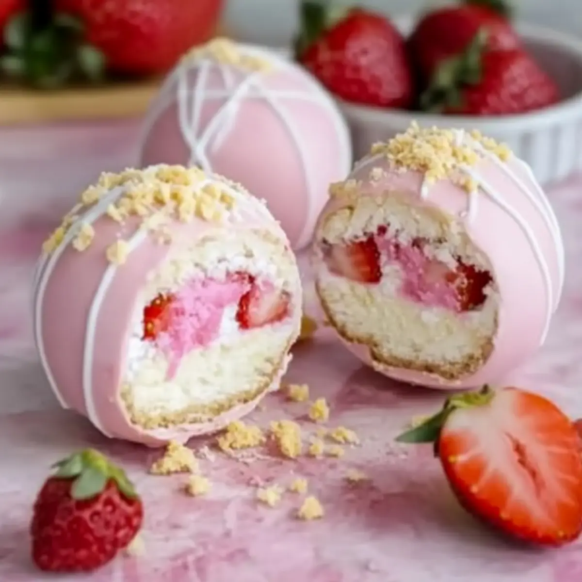 Strawberry Shortcake Easter Egg Bombs for a Spring Delight