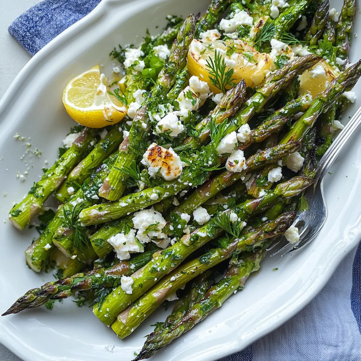 Refreshing Greek Asparagus Salad with Zesty Lemon Vinaigrette