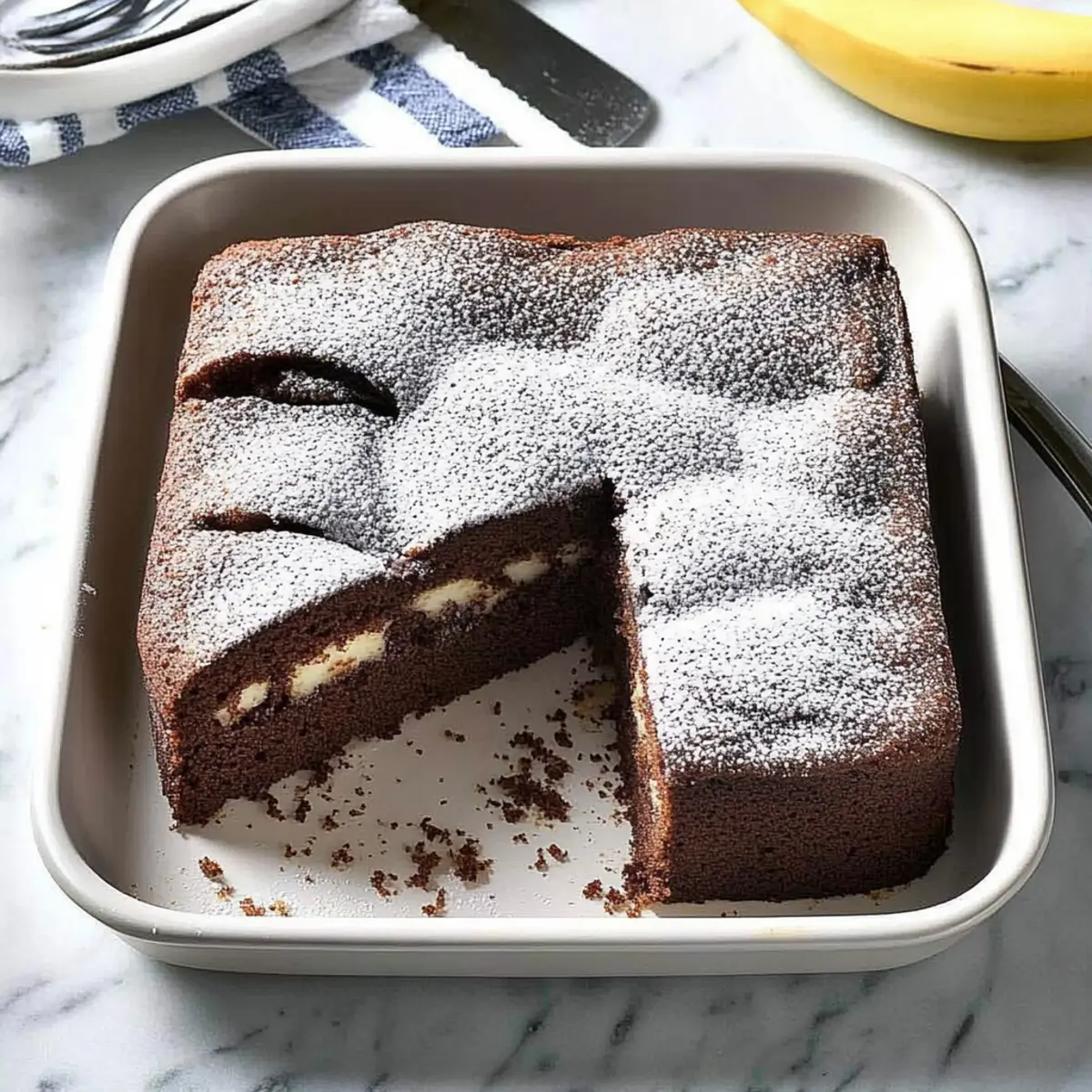 Irresistibly Soft Banana Chocolate Cake for Sweet Moments