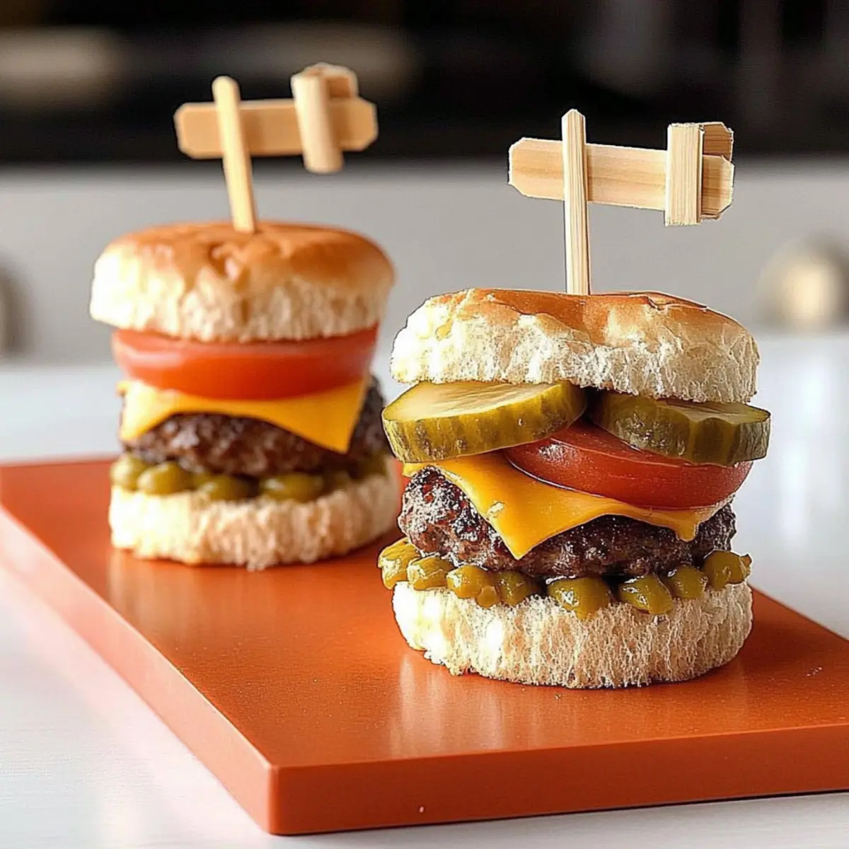 Savory Mini Burgers with the Works for Quick Family Fun