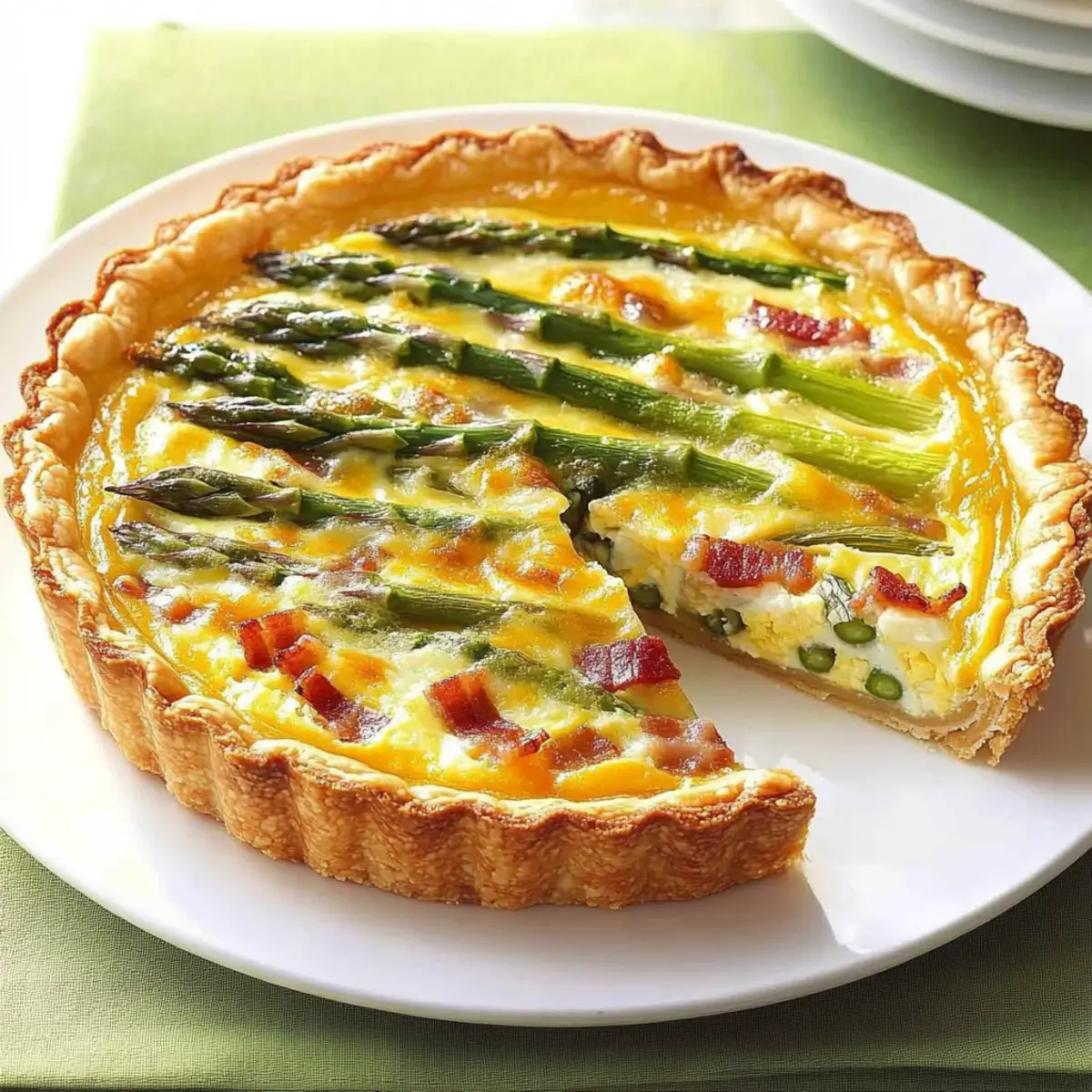 Savory Asparagus, Bacon & Shallot Tart for Cozy Nights