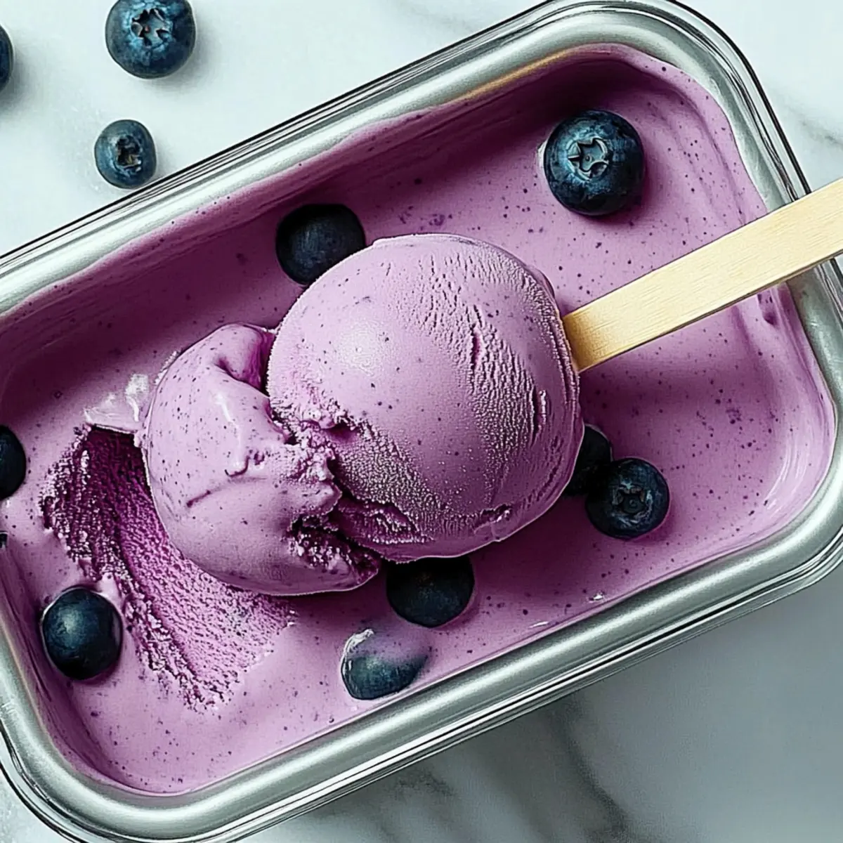 Creamy Blueberry Ice Cream: A Homemade Sweet Escape