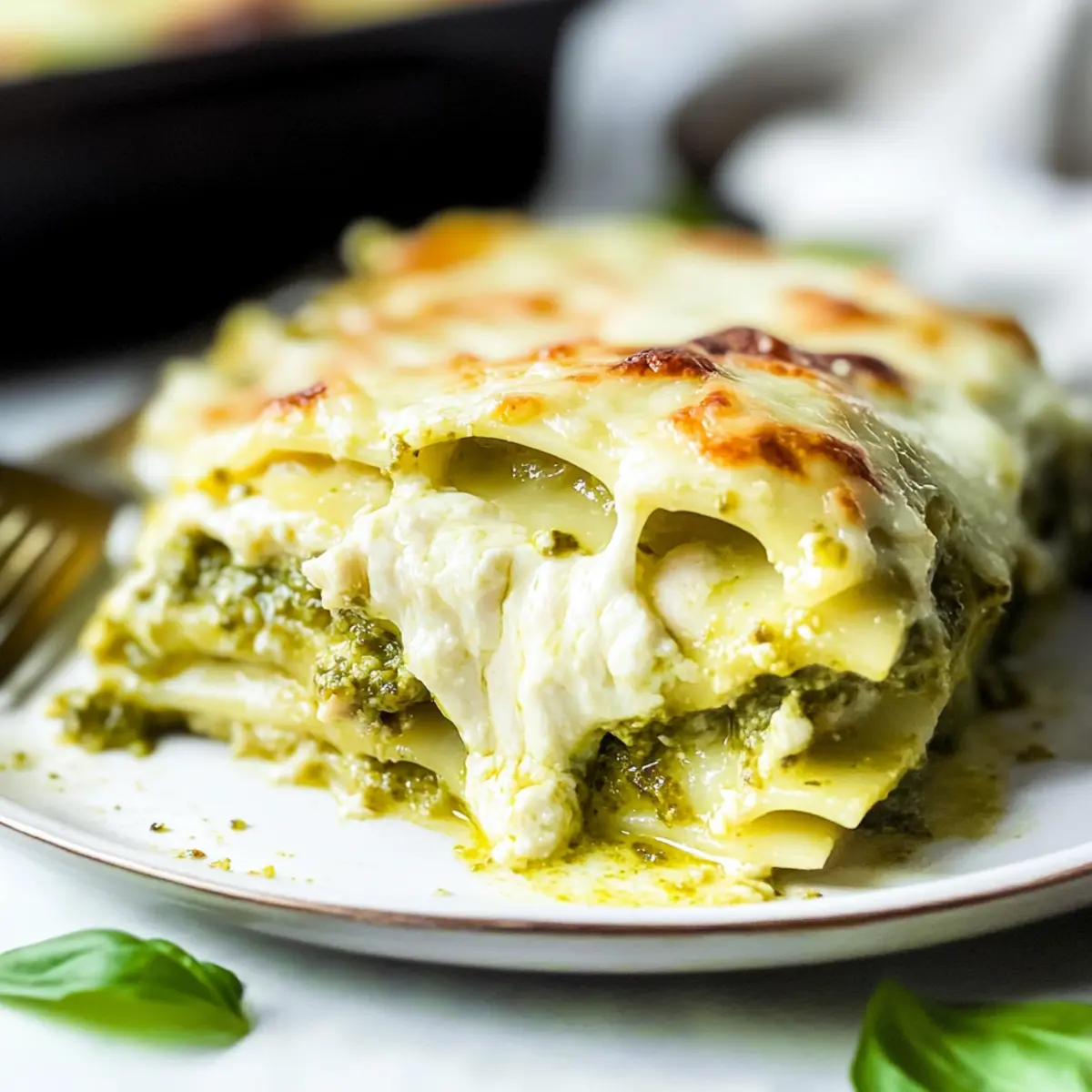 Creamy Chicken Pesto Lasagna – Your New Comfort Food Craving