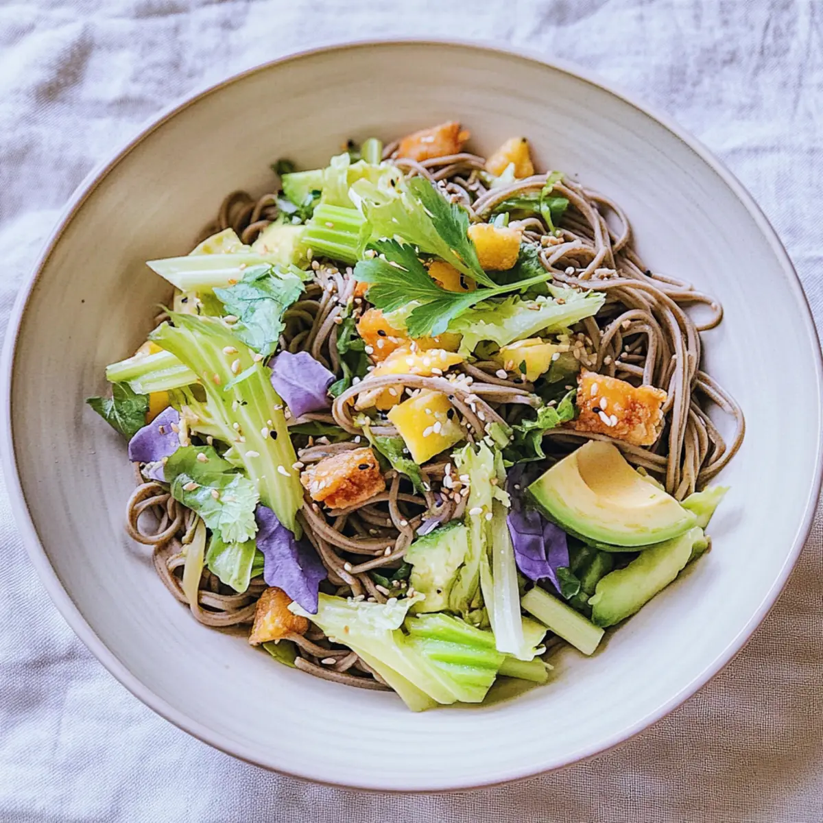 Ultimate Vegan Soba Noodle Salad Loaded with Fresh Veggies