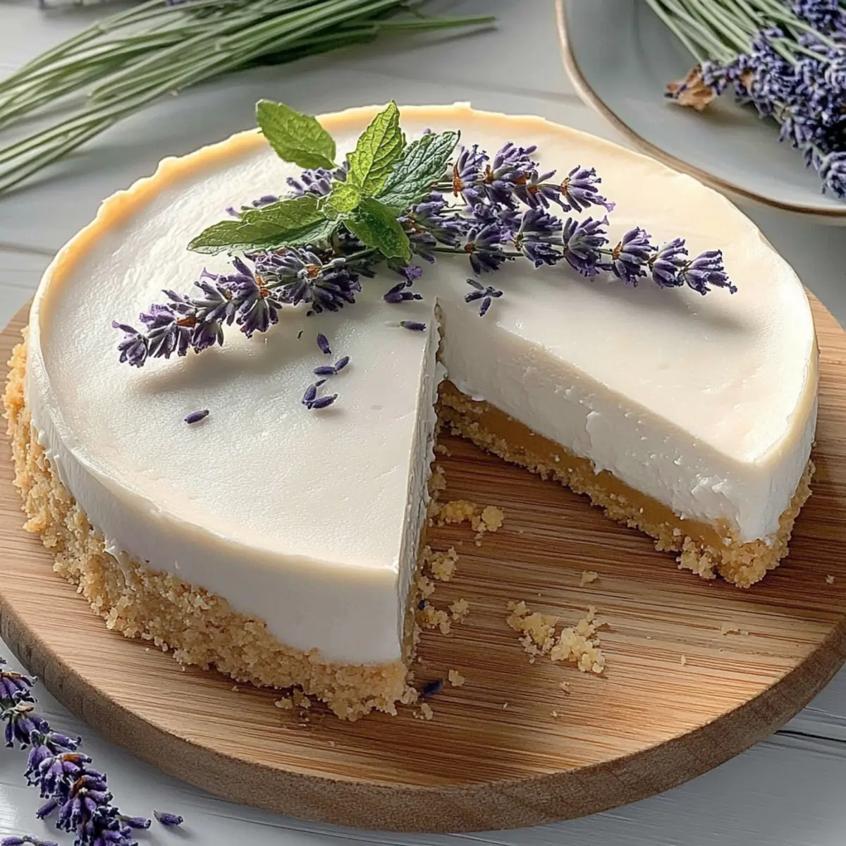 Lavender Honey Cheesecake: Creamy Bliss in Every Bite