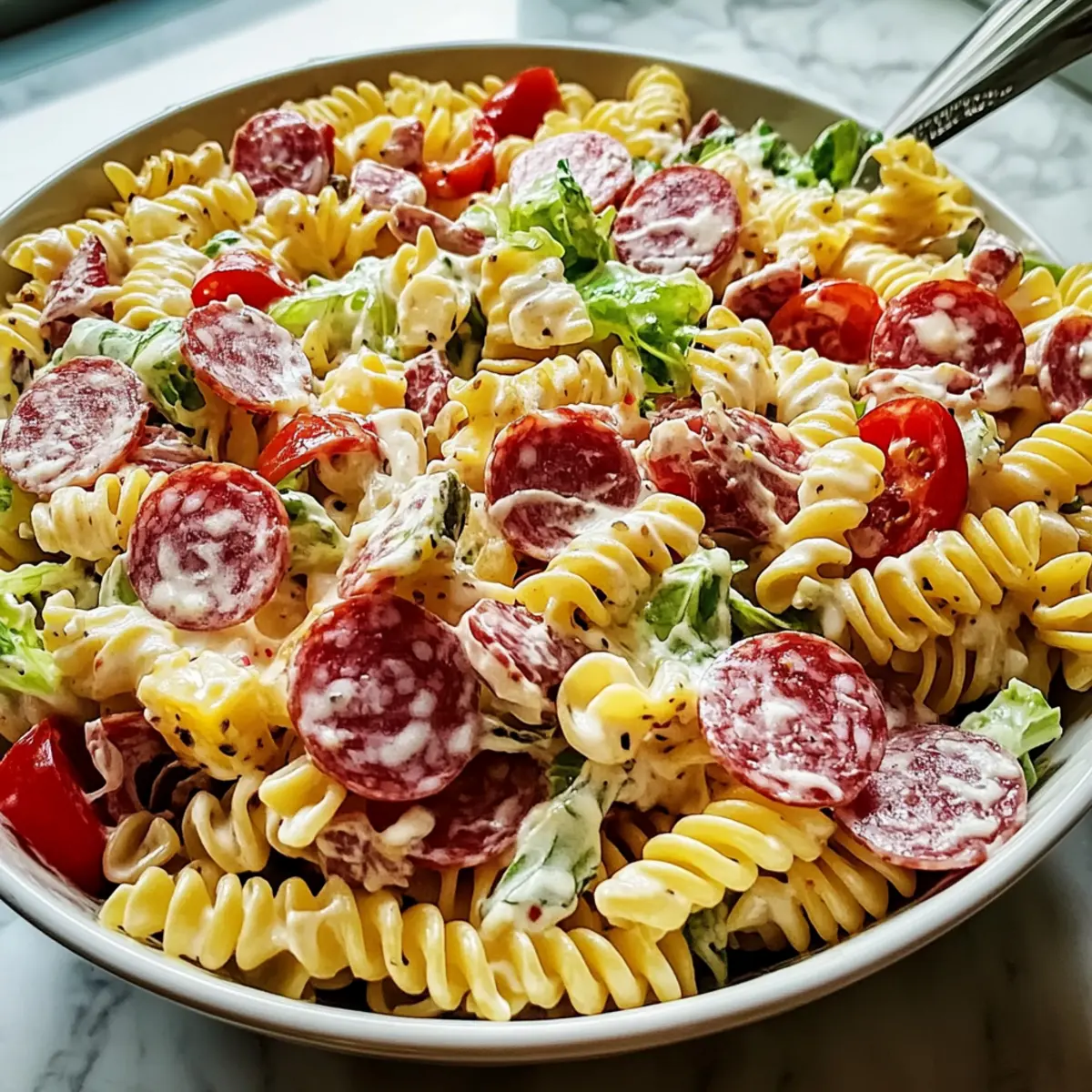Delicious Italian Grinder Pasta Salad for Perfect Picnics