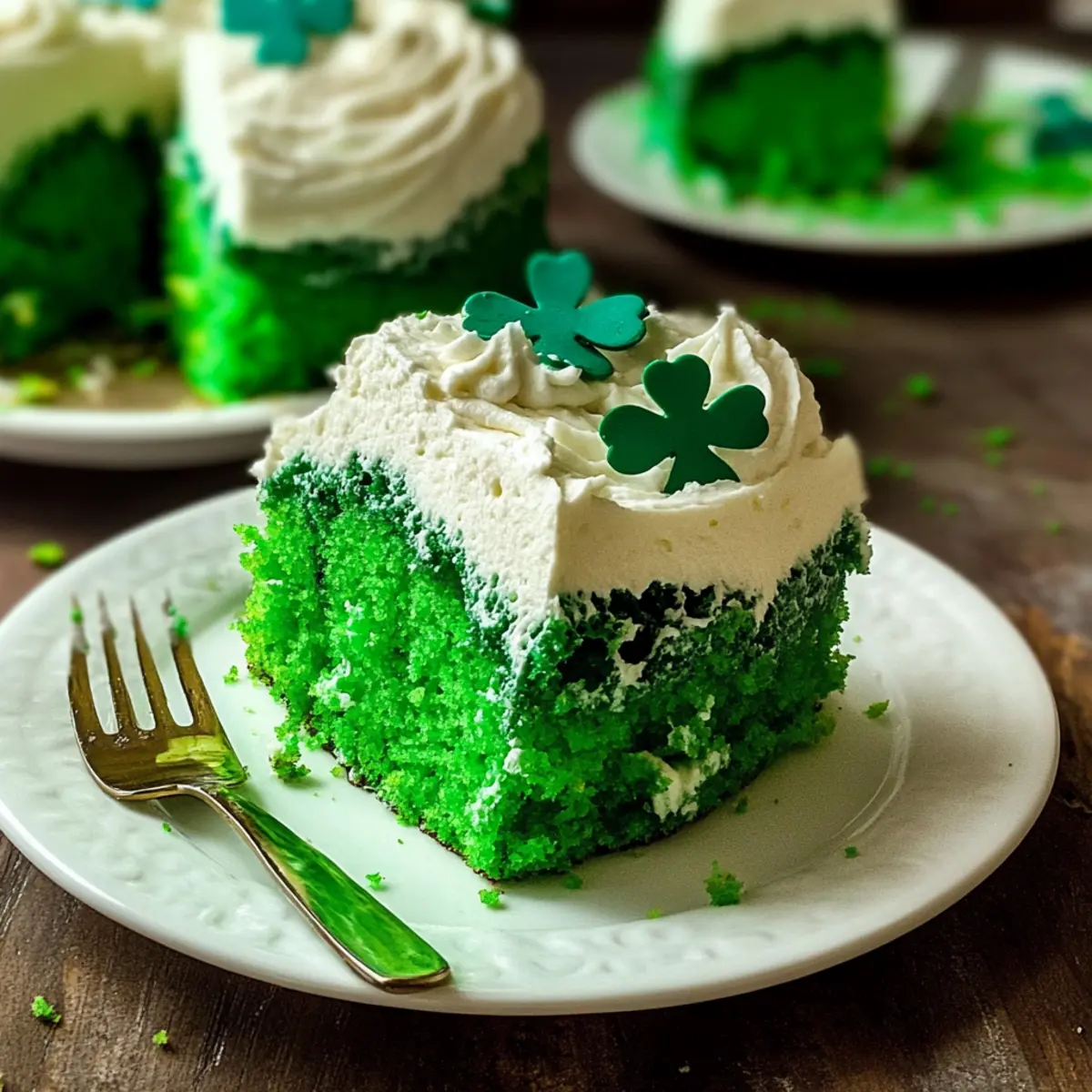 Shamrock Jello Poke Cake: A Refreshing St. Paddy’s Delight