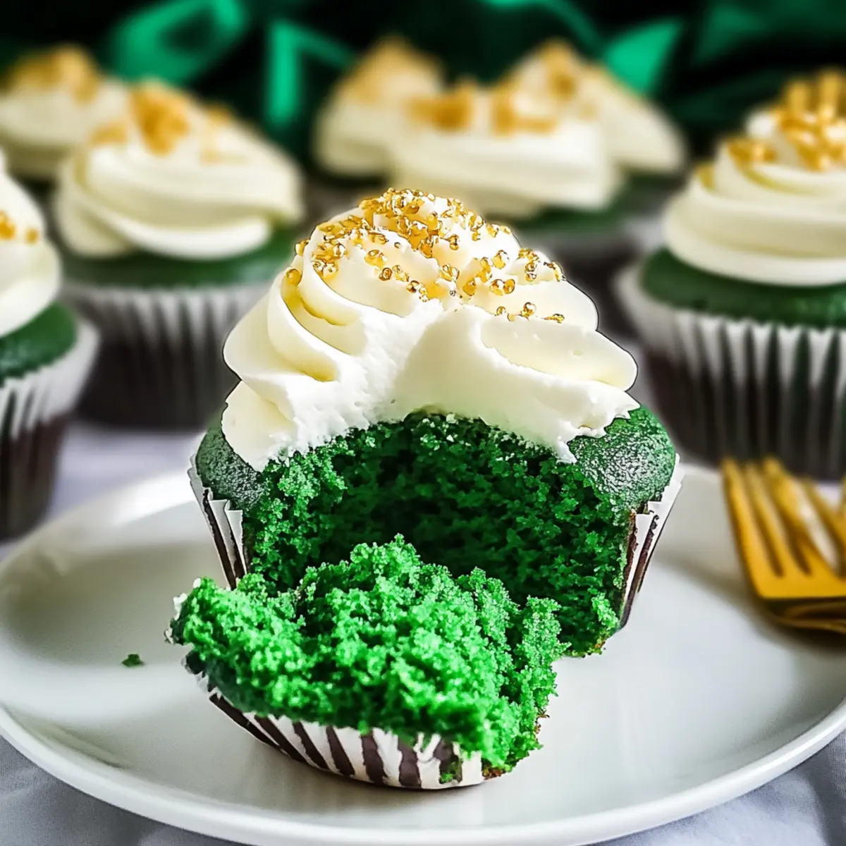 Delightful Green Velvet Cupcakes: A Festive Treat to Savor