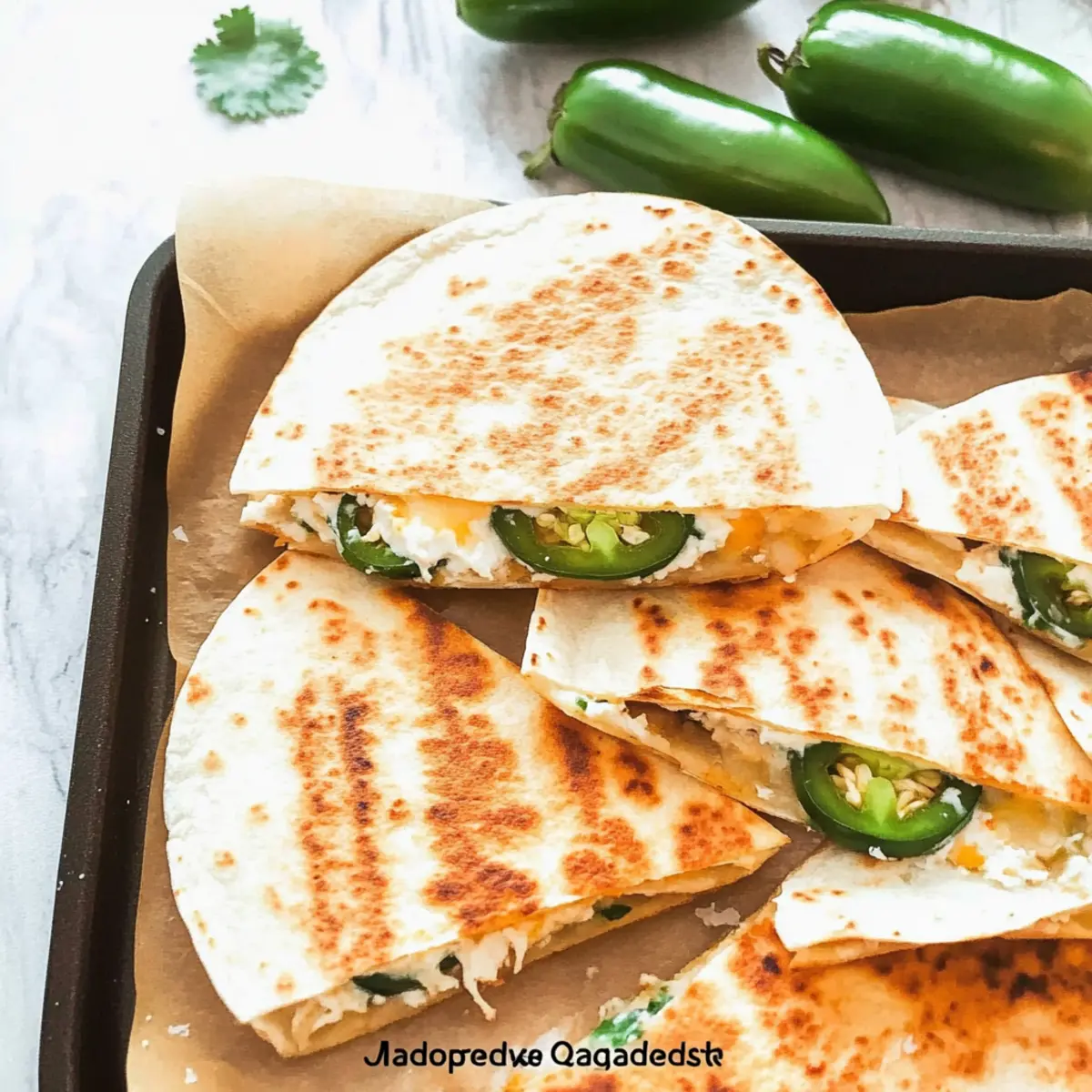 Spicy Jalapeño Popper Chicken Quesadillas in 30 Minutes