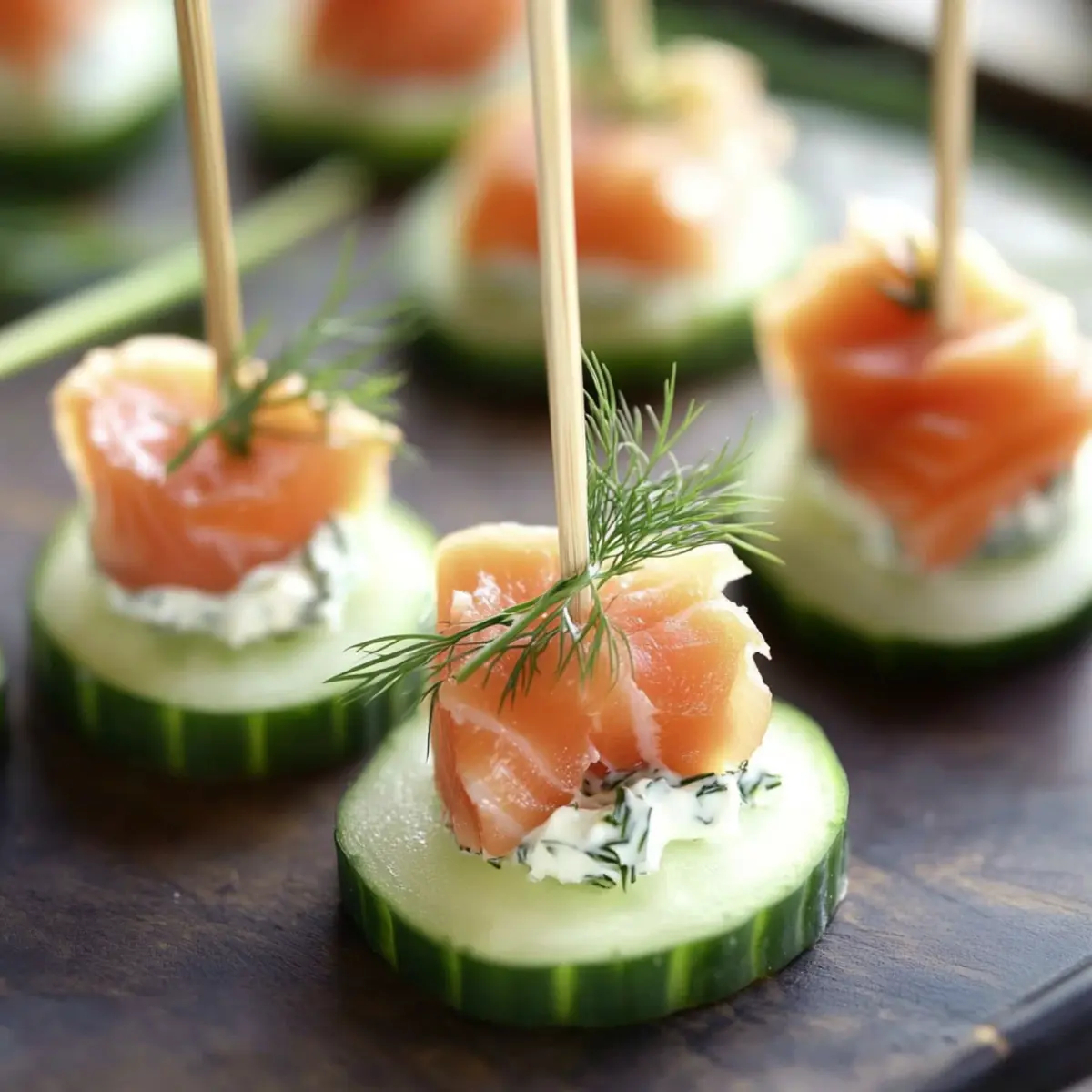 Savory Salmon and Cream Cheese Cucumber Bites in 10 Minutes