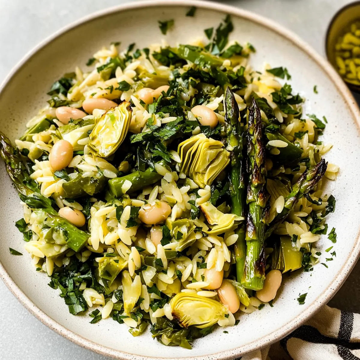 Bright and Zesty Spring Orzo Salad Loaded with Goodness