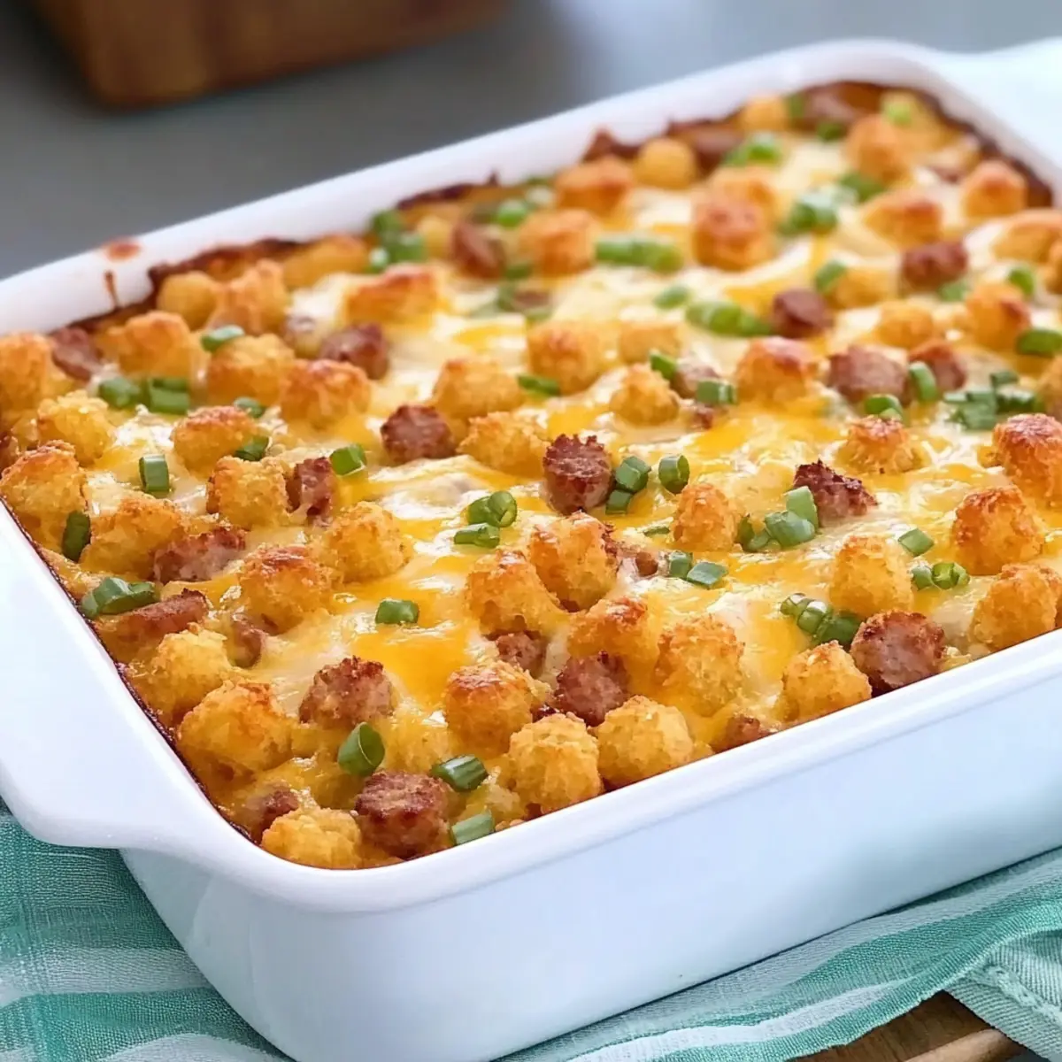 Cheesy Tater Tot Breakfast Casserole for Easy Mornings