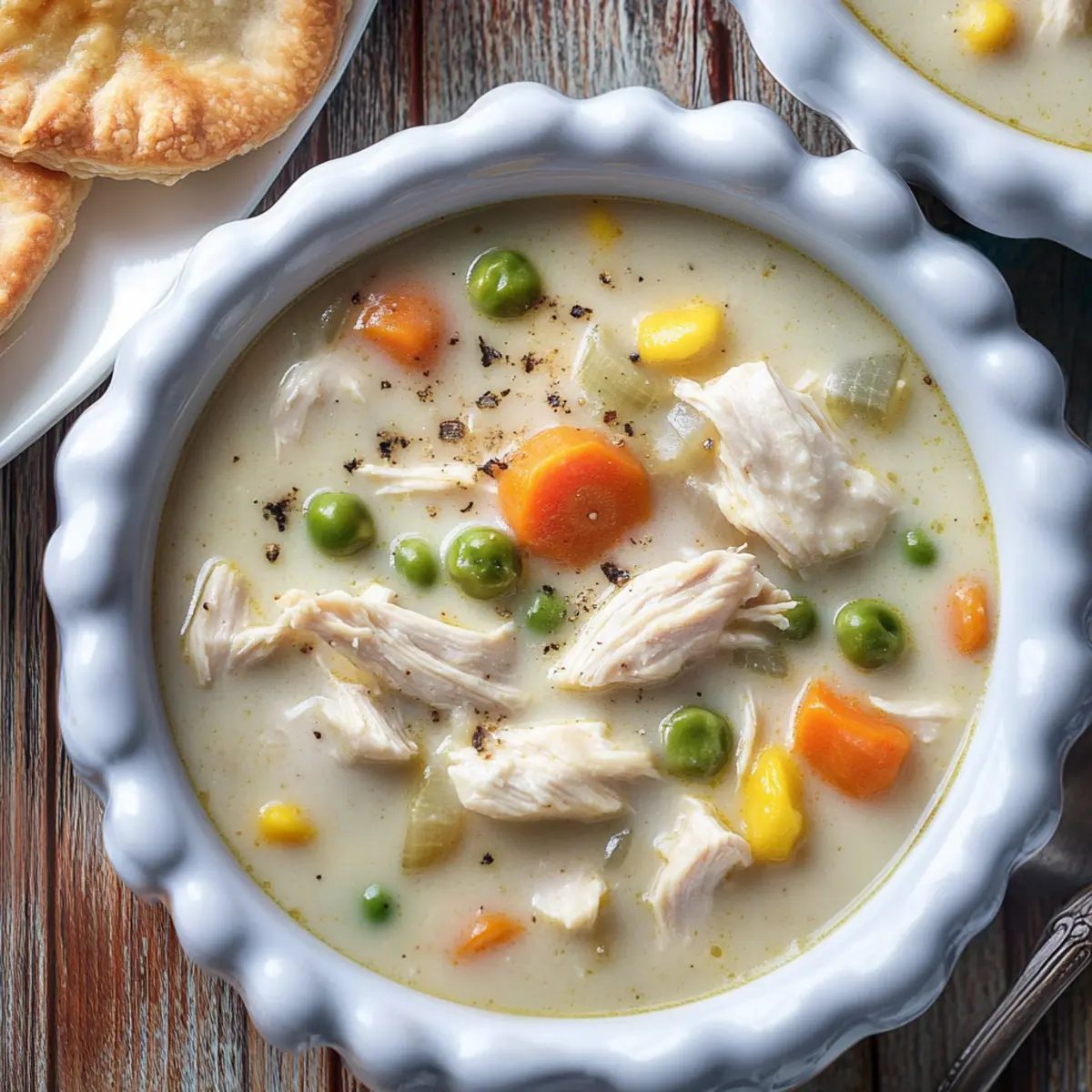 Hearty Slow Cooker Chicken Pie Soup for Cozy Nights