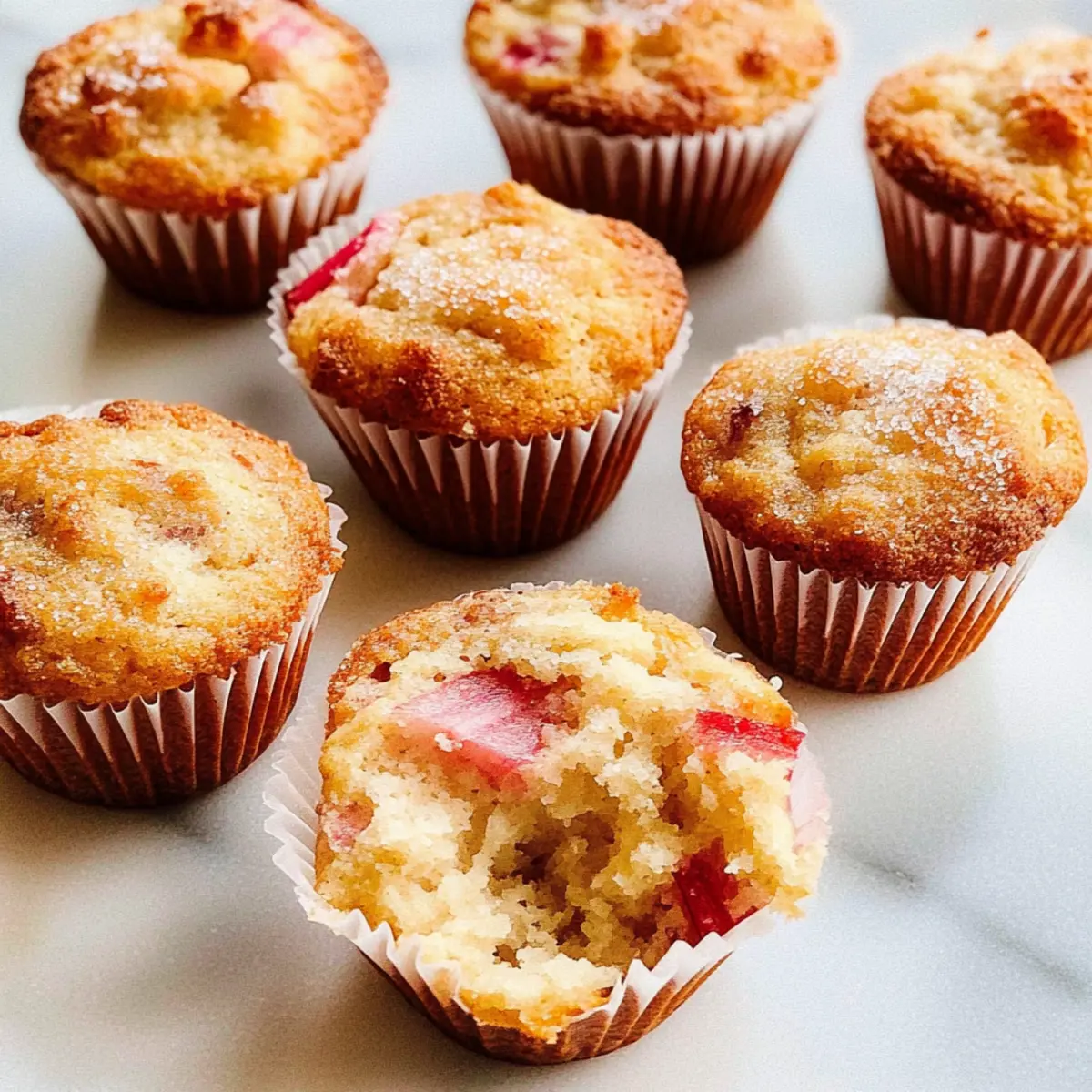 Delicious Rhubarb Muffins with Greek Yogurt for Breakfast Bliss
