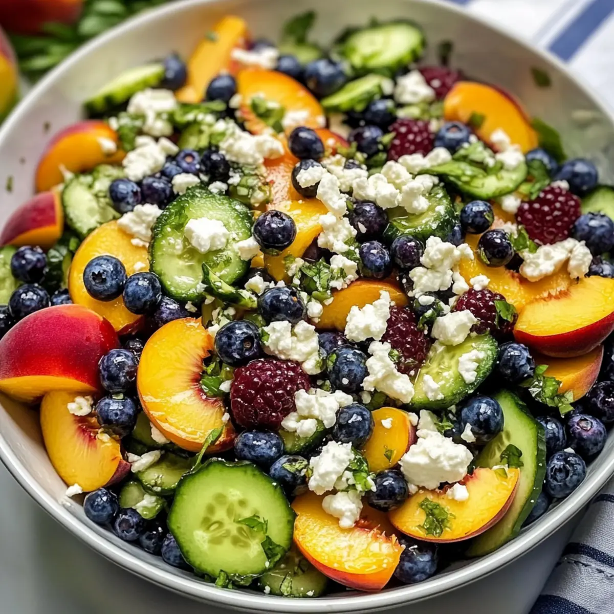Delicious Blueberry Peach Salad for a Refreshing Summer Treat