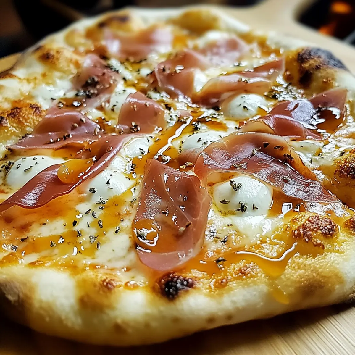 Delicious White Pizza with Prosciutto & Hot Honey in 30 Minutes