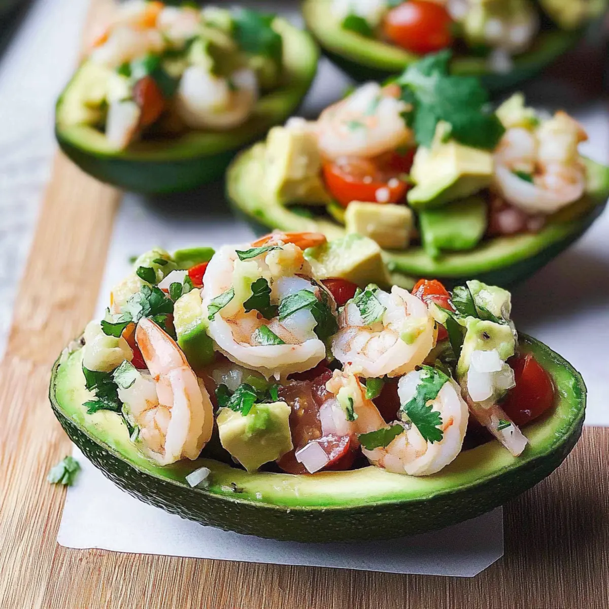 Delicious Shrimp Salad Stuffed Avocados for a Light Delight