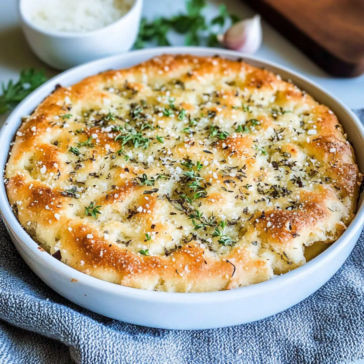 Garlic Parmesan Focaccia Bread That's So Easy to Love