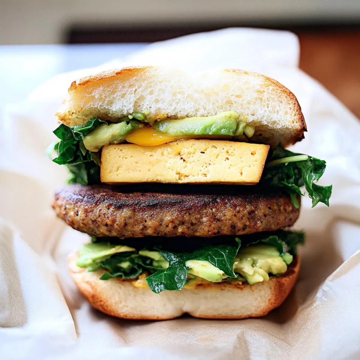 Delicious Vegan Breakfast Sandwich Packed with Protein