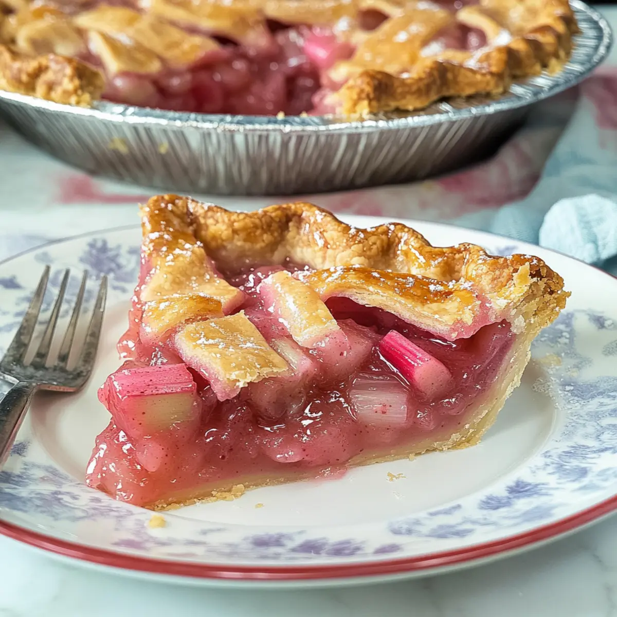 Delicious Rhubarb Pie with a Flaky Crust You’ll Love