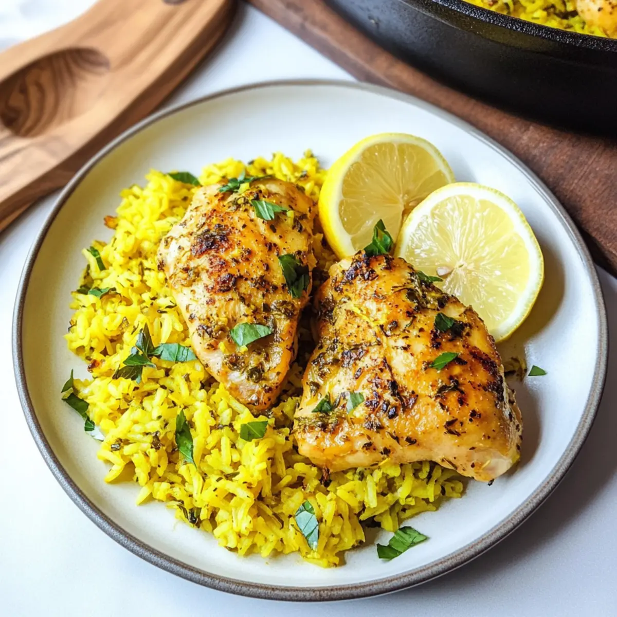 One Pot Lemon Herb Chicken and Rice for a Cozy Family Dinner