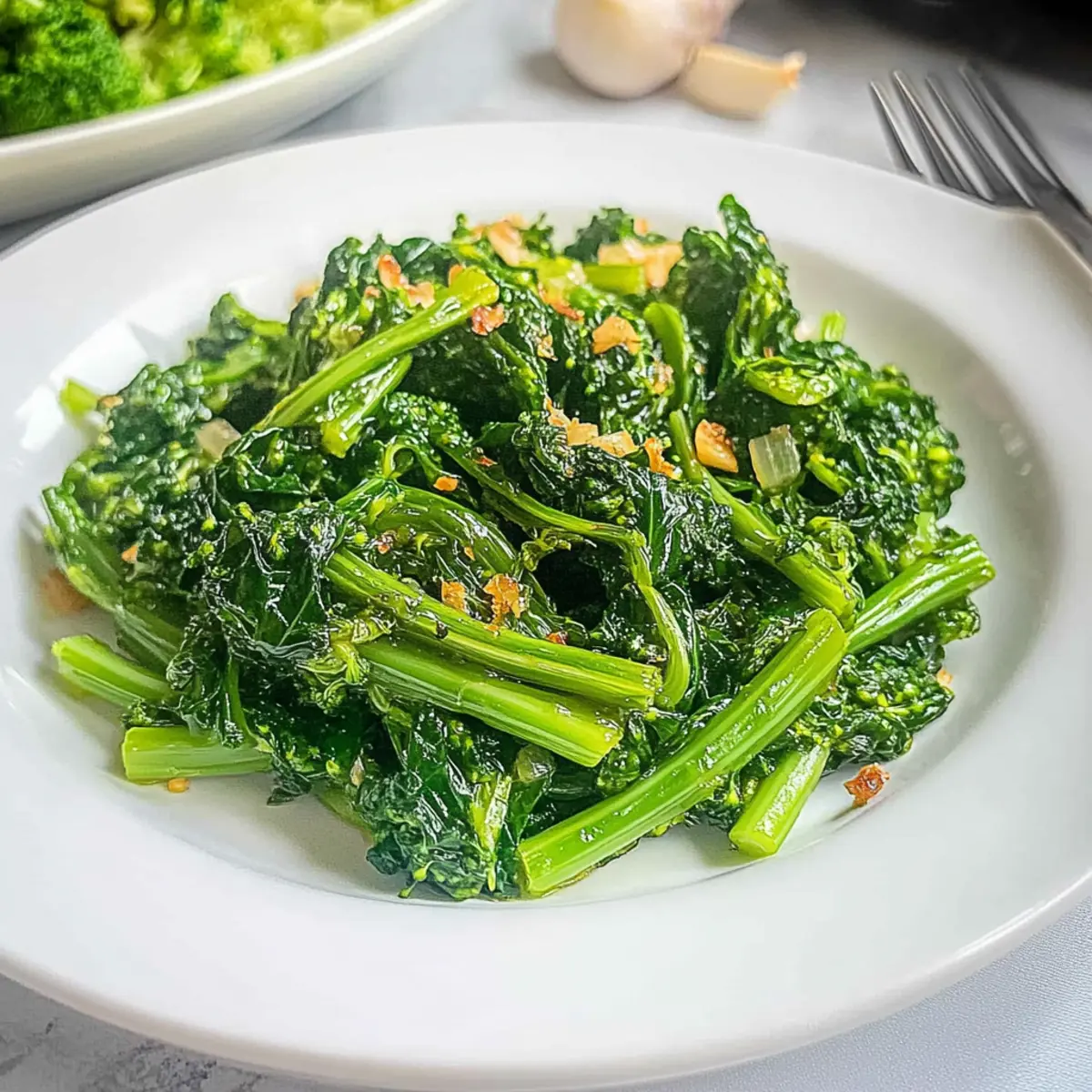 Savor Rapini (Broccoli Rabe) with Garlic for a Gourmet Side