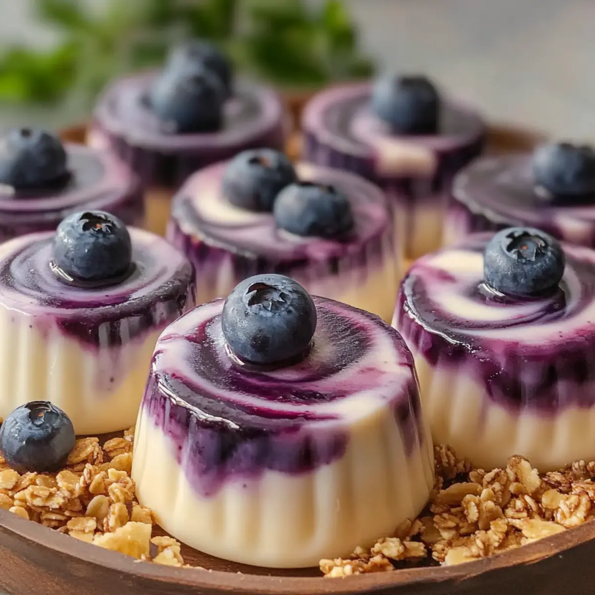 Blueberry Swirl Yogurt Bites for a Guilt-Free Treat
