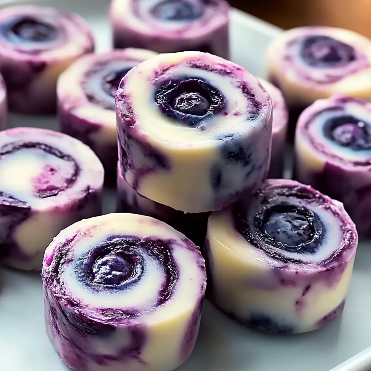 Delicious Blueberry Swirl Yogurt Bites for Guilt-Free Snacking