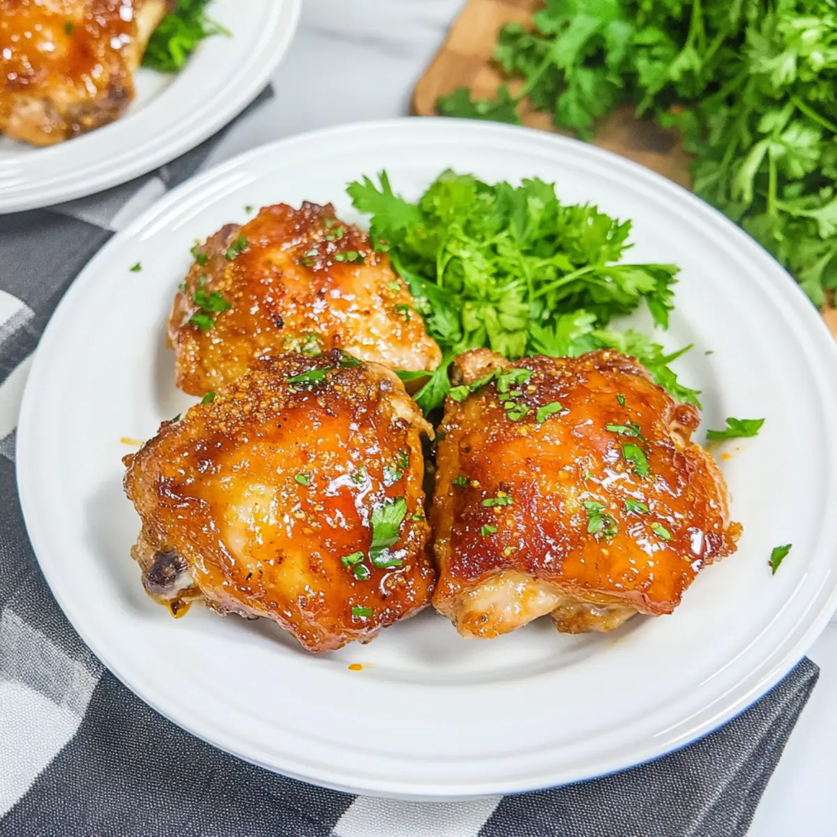 Keto Air Fryer Apricot Glazed Chicken Thighs for Easy Dinner Delight