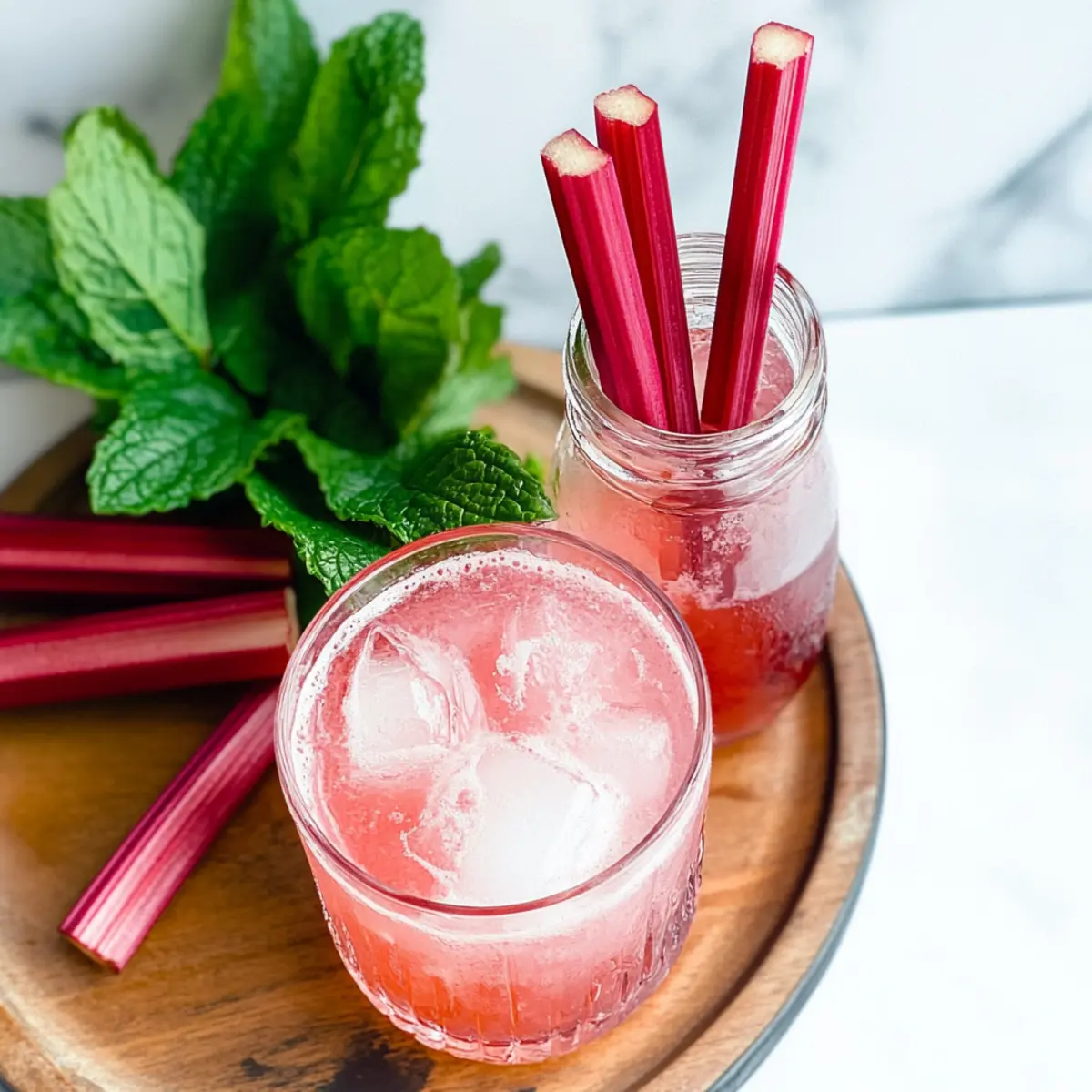 Sweet and Tangy Rhubarb Shrub for Effortless Homemade Sips