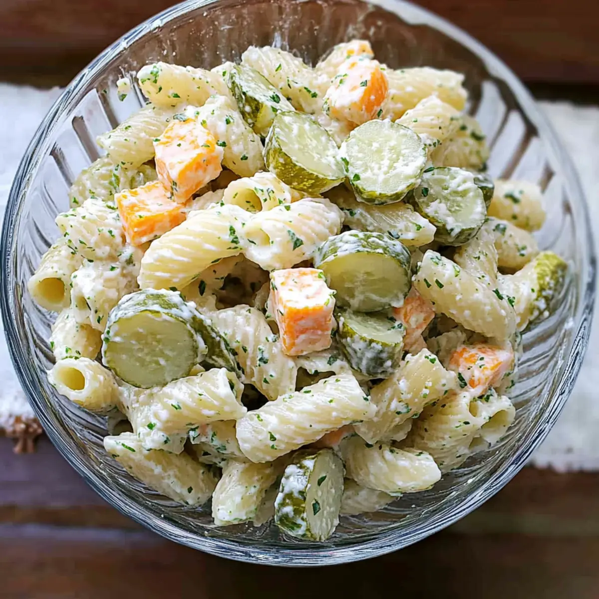 Savor Summer with This Creamy Dill Pickle Pasta Salad