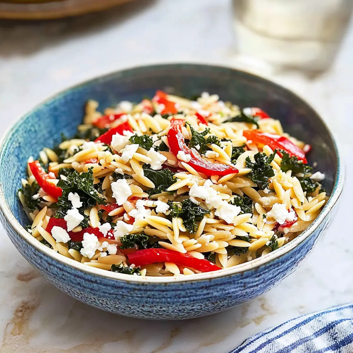 Fresh and Zesty Orzo Pasta Salad for Effortless Picnics