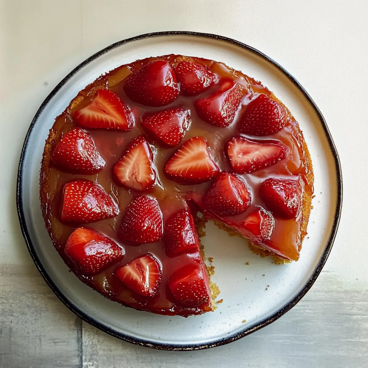 Irresistible Strawberry Upside-Down Cake for Sweet Moments