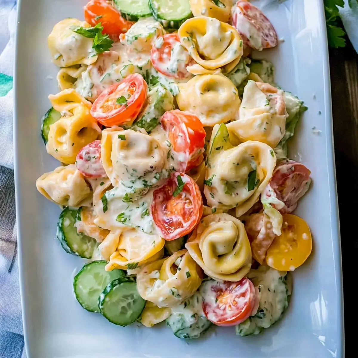 Bright and Creamy Tortellini Pasta Salad Recipe for Summer Fun