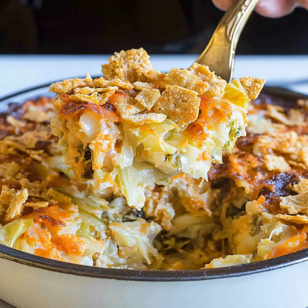 Hearty Cheesy Cabbage Casserole for Cozy Family Dinners