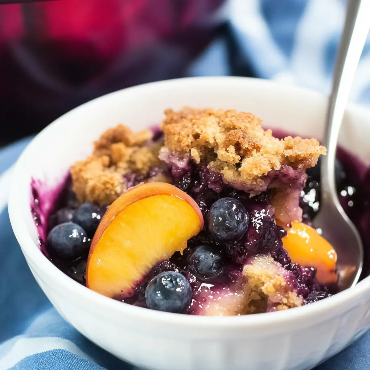 Delicious Crockpot Blueberry Peach Cobbler for Cozy Nights